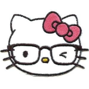 Hello-Kitty " Winking" Embroidered Patch (2)